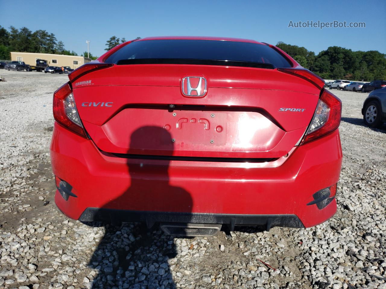 2019 Honda Civic Sport Red vin: 2HGFC2F88KH524409