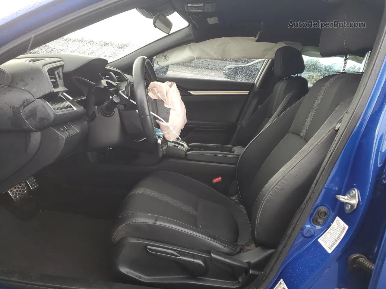 2019 Honda Civic Sport Синий vin: 2HGFC2F88KH566448