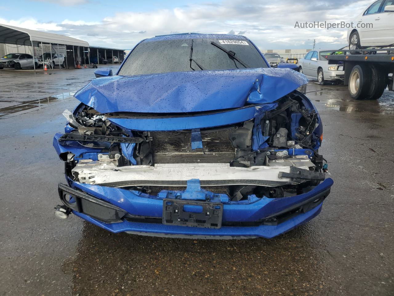 2019 Honda Civic Sport Blue vin: 2HGFC2F88KH566448