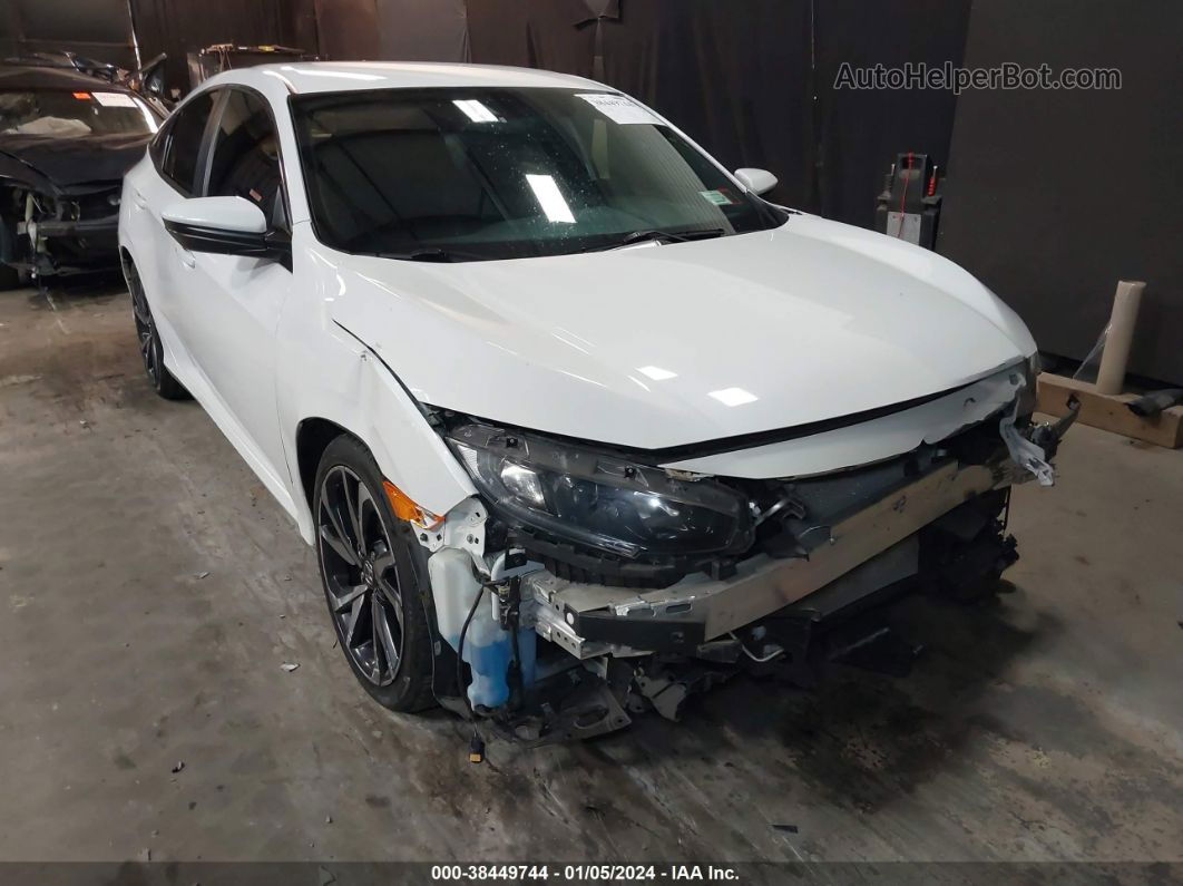 2020 Honda Civic Sport White vin: 2HGFC2F88LH522760