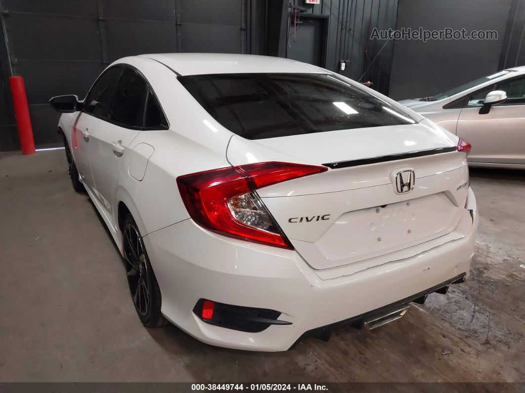 2020 Honda Civic Sport White vin: 2HGFC2F88LH522760