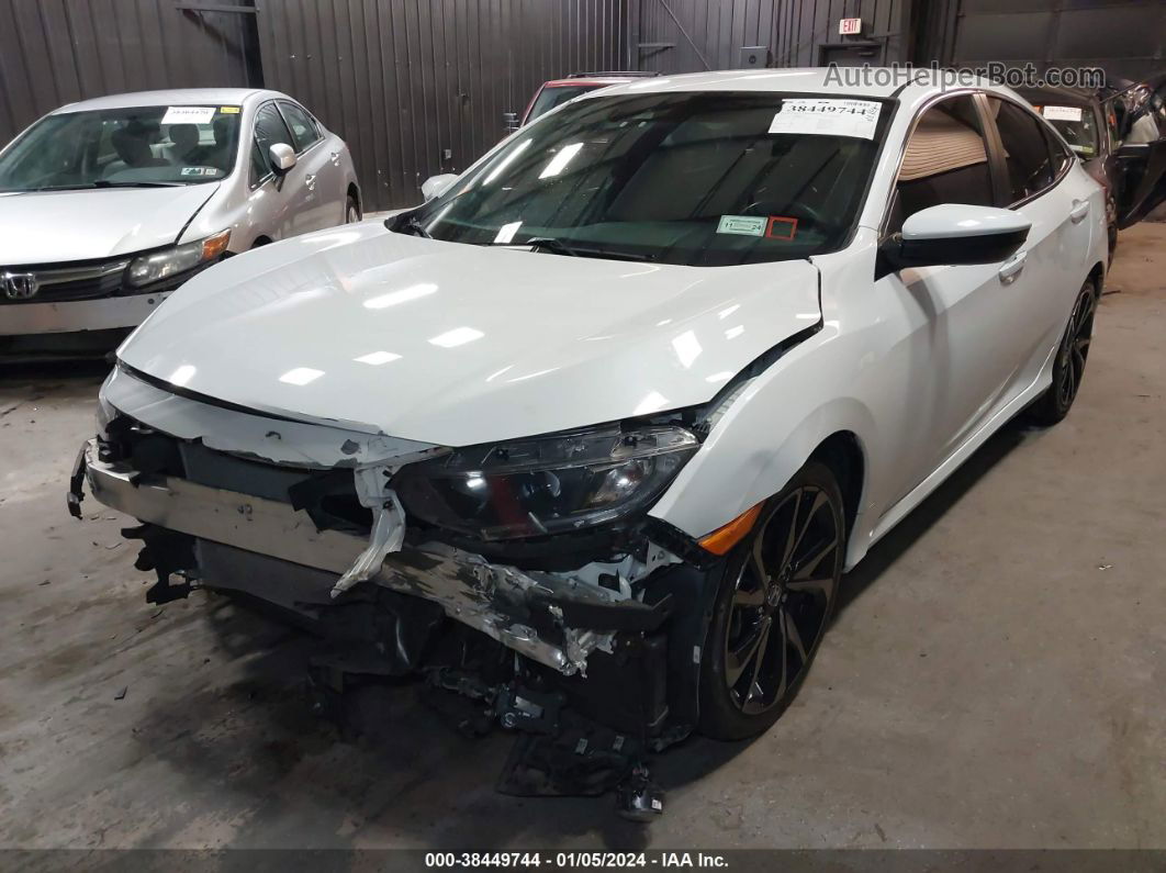 2020 Honda Civic Sport White vin: 2HGFC2F88LH522760