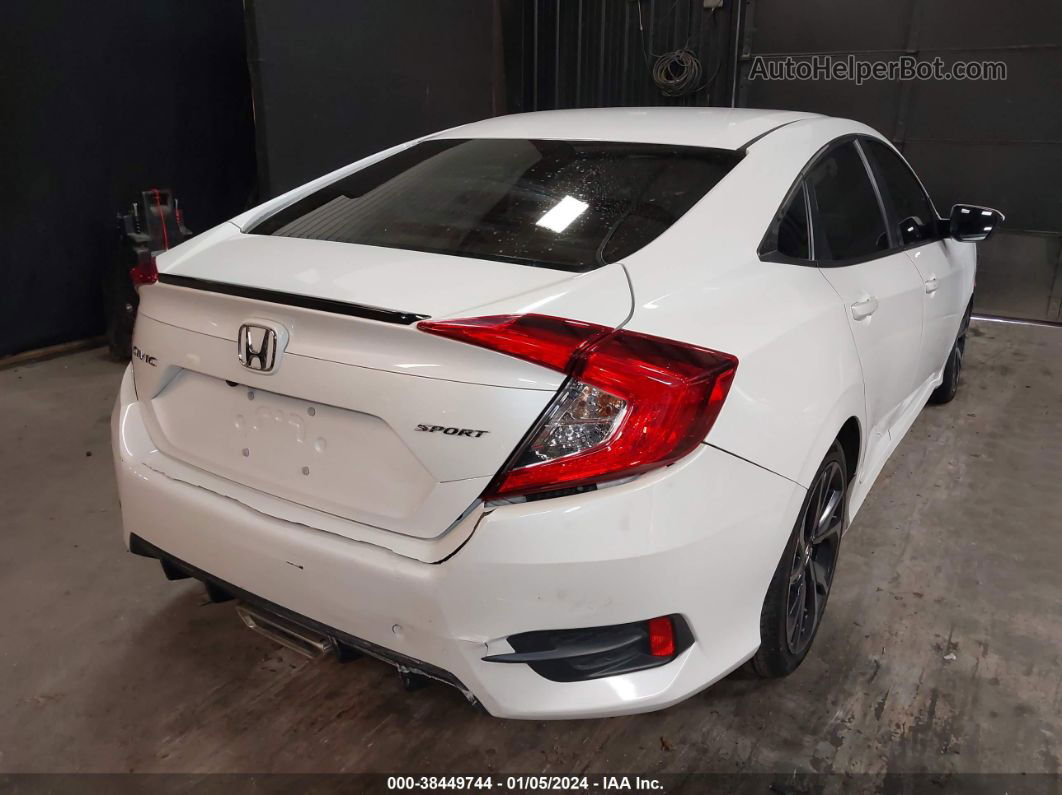 2020 Honda Civic Sport White vin: 2HGFC2F88LH522760