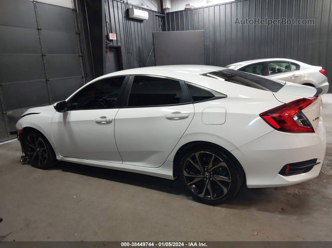 2020 Honda Civic Sport White vin: 2HGFC2F88LH522760