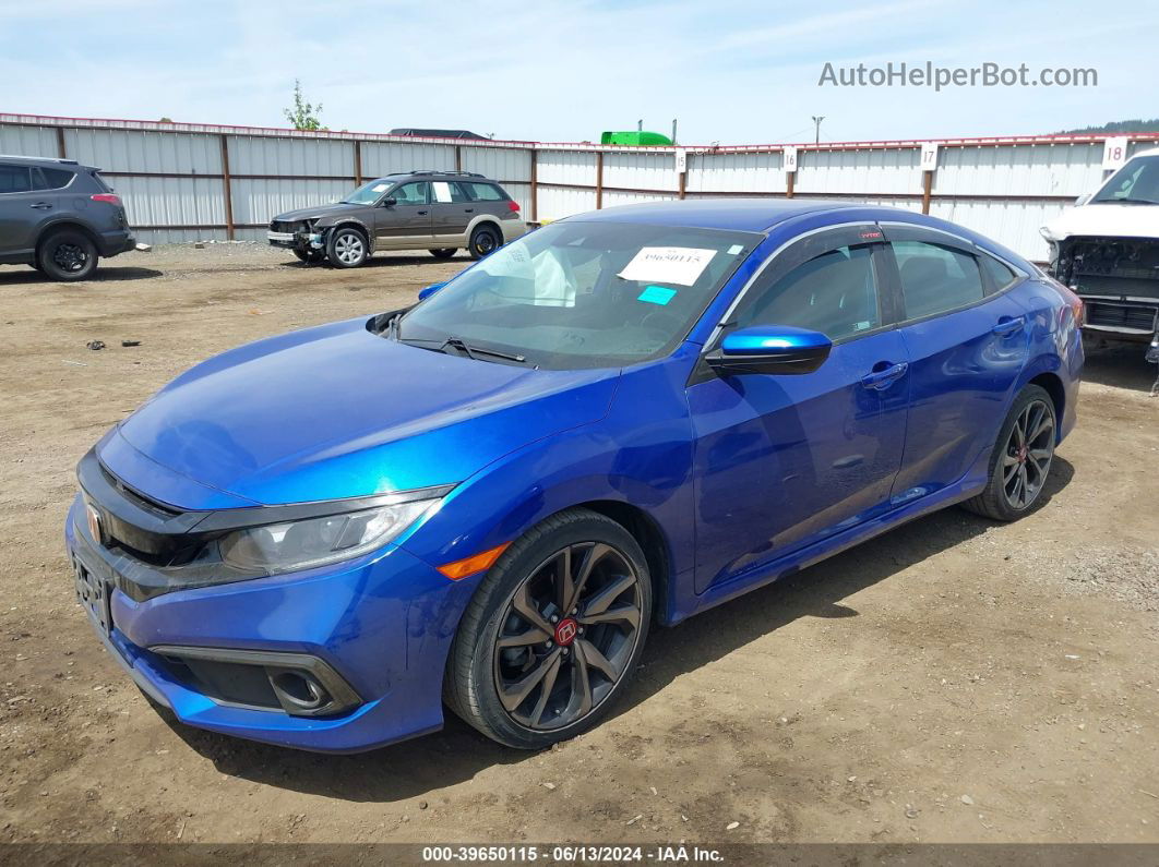 2020 Honda Civic Sport Blue vin: 2HGFC2F88LH525903