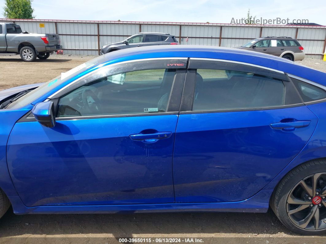 2020 Honda Civic Sport Blue vin: 2HGFC2F88LH525903