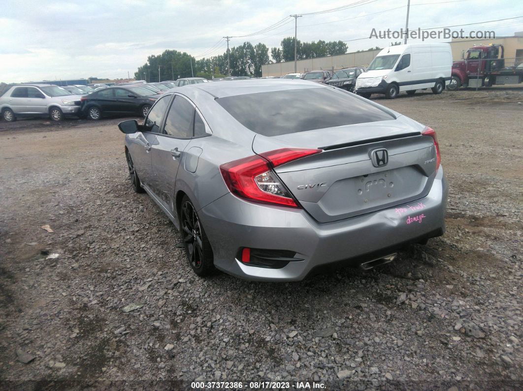 2020 Honda Civic Sedan Sport Серебряный vin: 2HGFC2F88LH542734