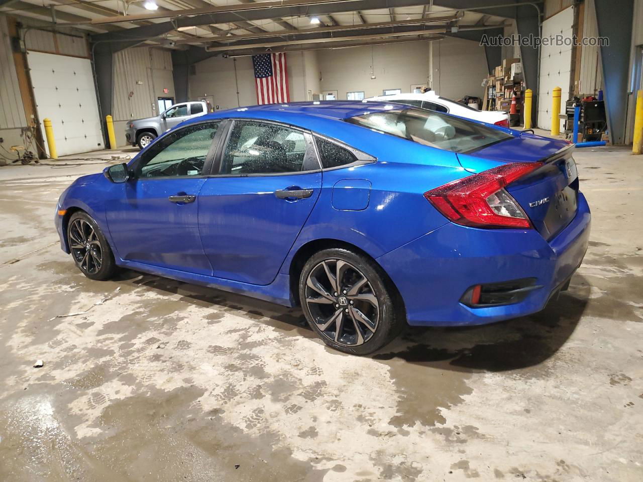 2020 Honda Civic Sport Blue vin: 2HGFC2F88LH549165