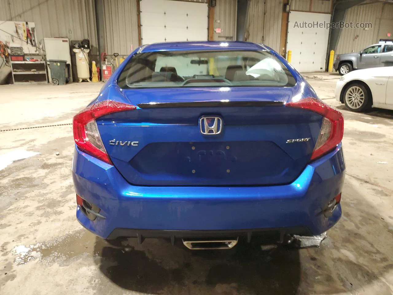 2020 Honda Civic Sport Синий vin: 2HGFC2F88LH549165