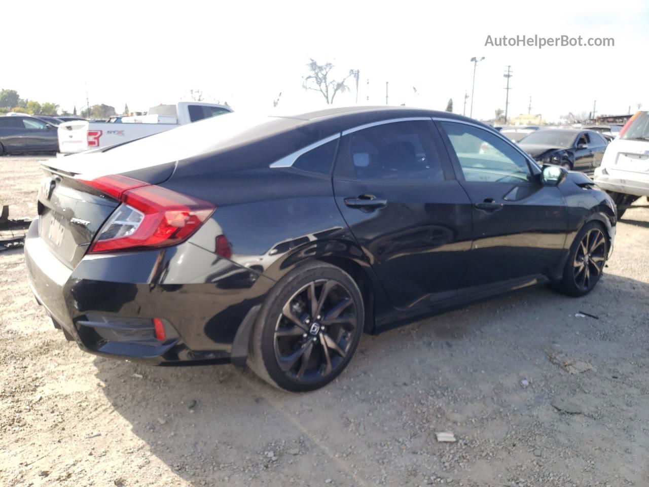 2019 Honda Civic Sport Black vin: 2HGFC2F89KH504606