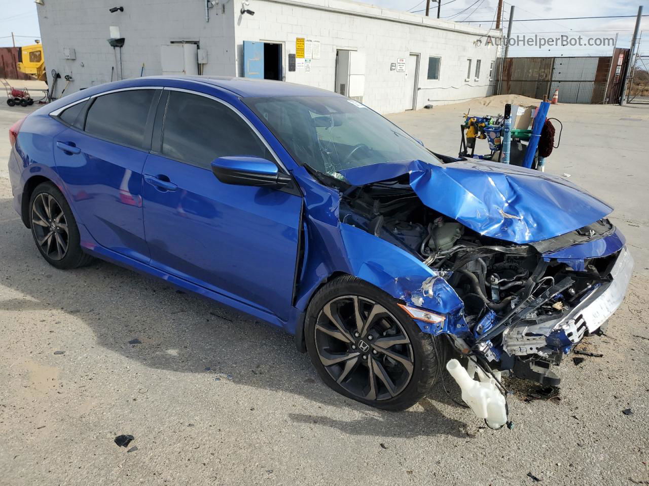 2019 Honda Civic Sport Blue vin: 2HGFC2F89KH521521