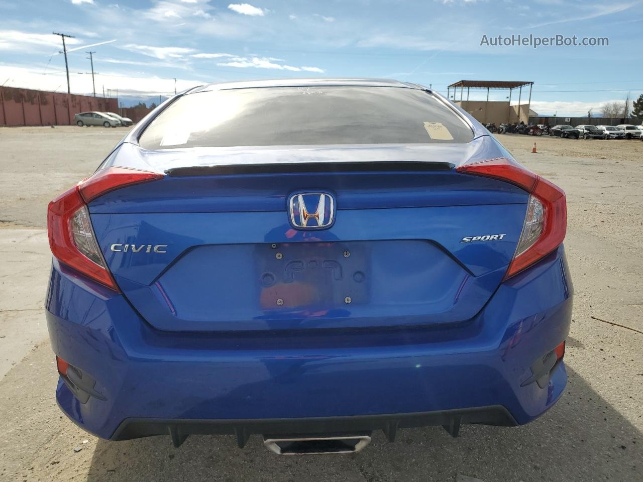 2019 Honda Civic Sport Blue vin: 2HGFC2F89KH521521