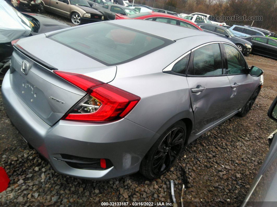 2019 Honda Civic Sedan Sport Silver vin: 2HGFC2F89KH532387