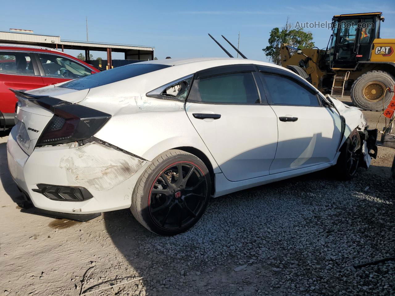 2019 Honda Civic Sport White vin: 2HGFC2F89KH559718