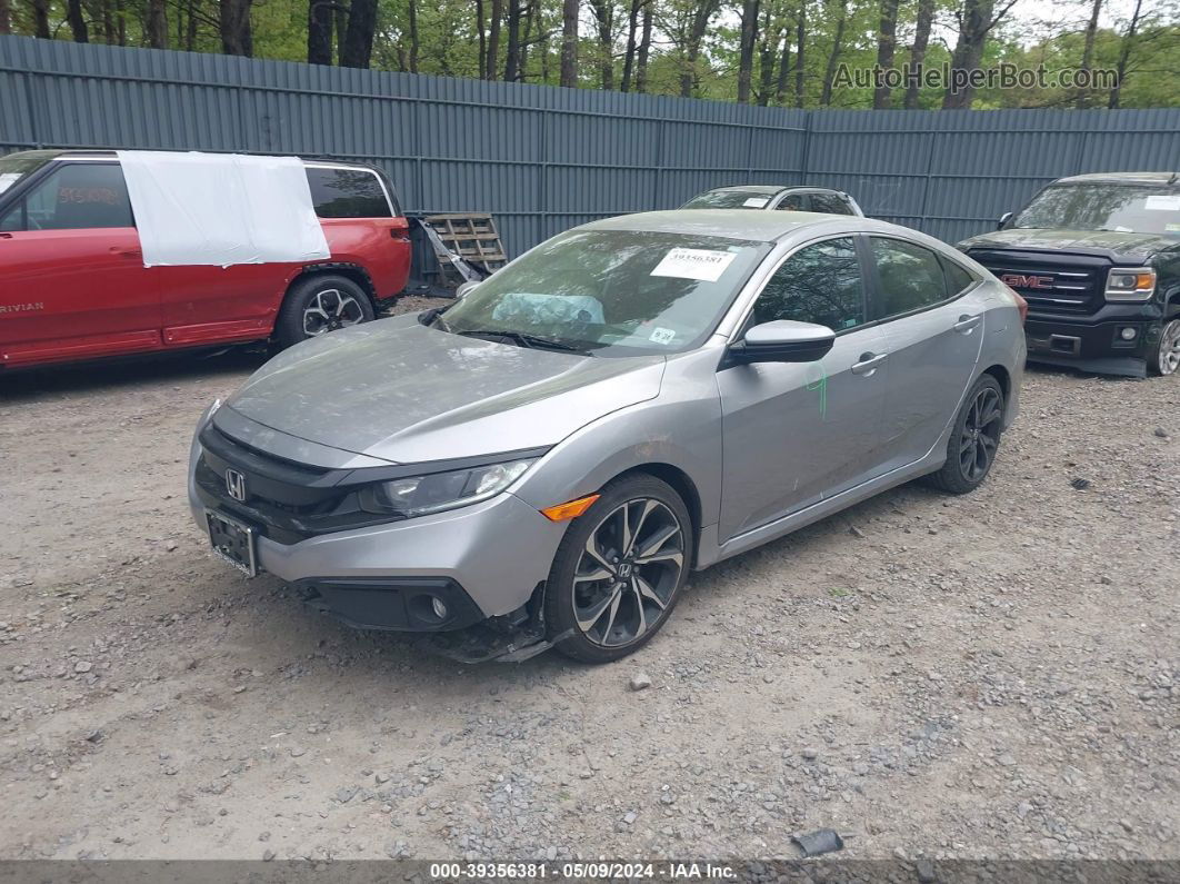 2019 Honda Civic Sport Silver vin: 2HGFC2F89KH584716