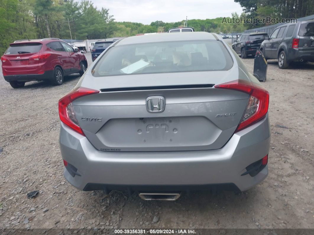 2019 Honda Civic Sport Silver vin: 2HGFC2F89KH584716