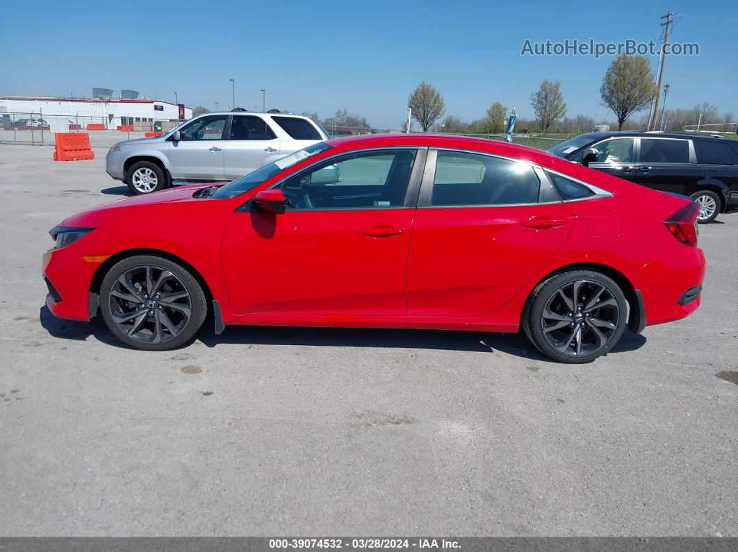 2020 Honda Civic Sport Red vin: 2HGFC2F89LH506485