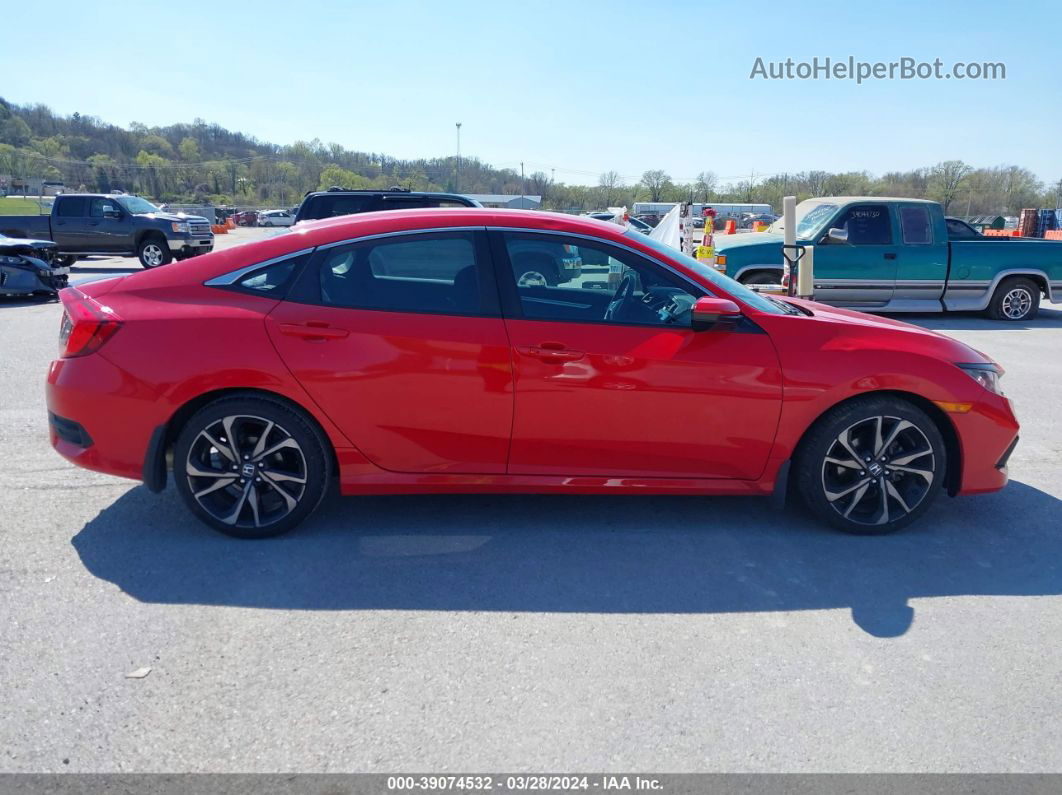 2020 Honda Civic Sport Red vin: 2HGFC2F89LH506485