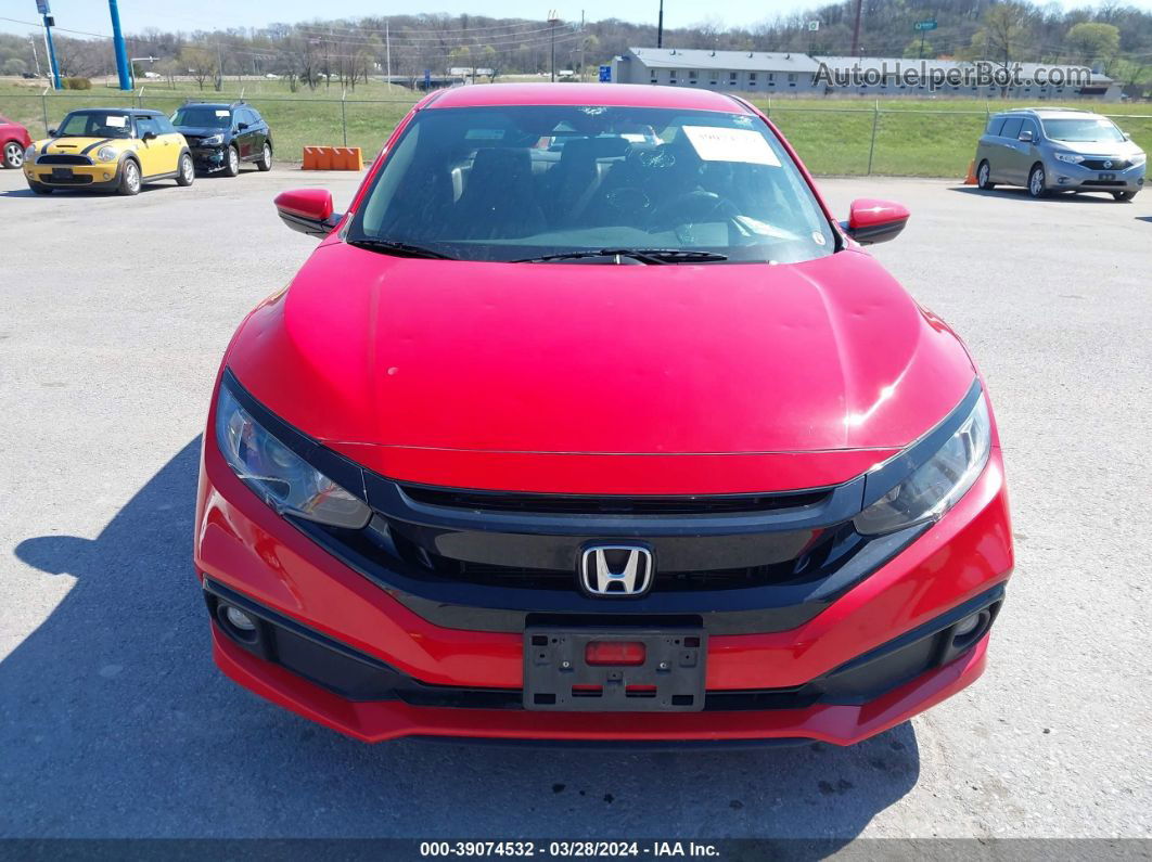 2020 Honda Civic Sport Red vin: 2HGFC2F89LH506485