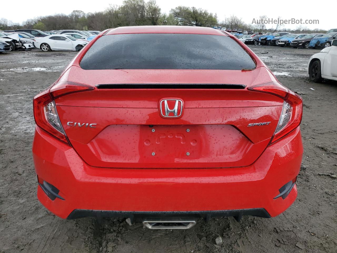 2020 Honda Civic Sport Red vin: 2HGFC2F89LH509449