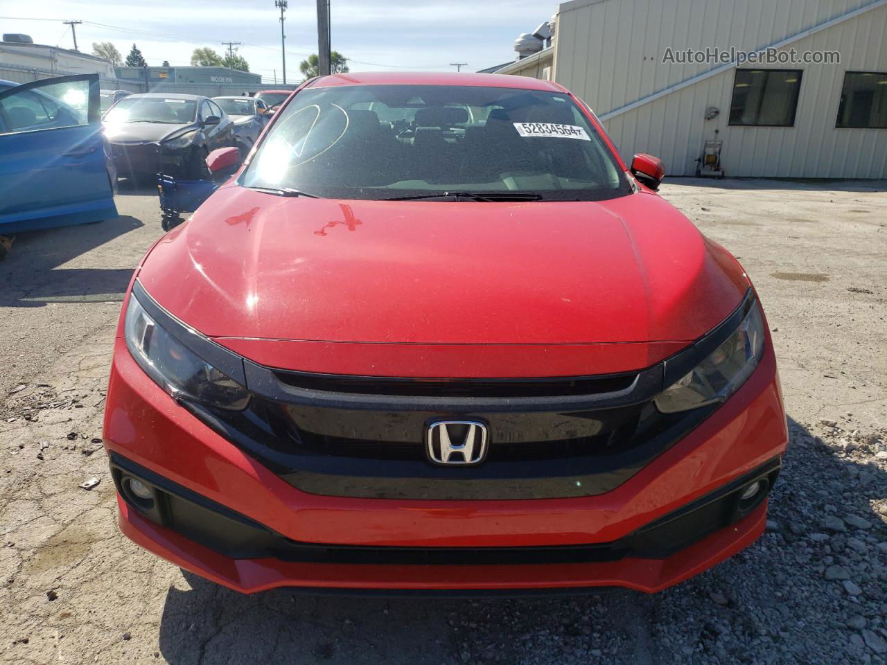 2020 Honda Civic Sport Red vin: 2HGFC2F89LH533203