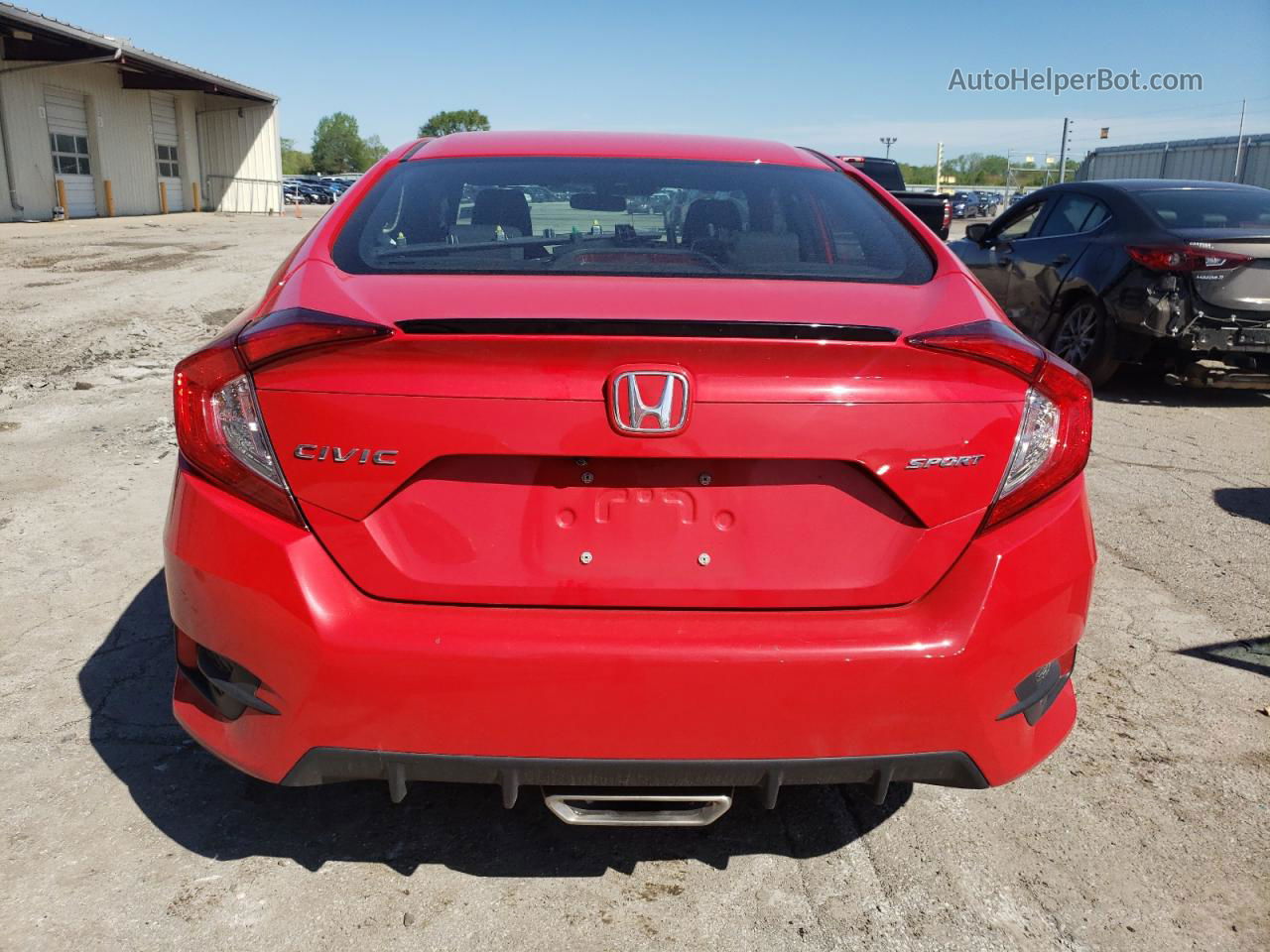 2020 Honda Civic Sport Red vin: 2HGFC2F89LH533203