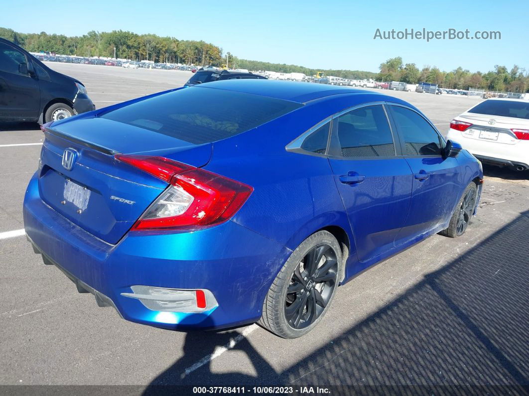 2020 Honda Civic Sport  Blue vin: 2HGFC2F89LH534738