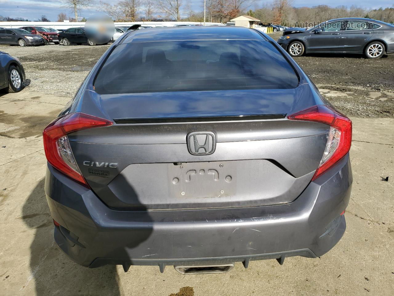 2020 Honda Civic Sport Gray vin: 2HGFC2F89LH542371