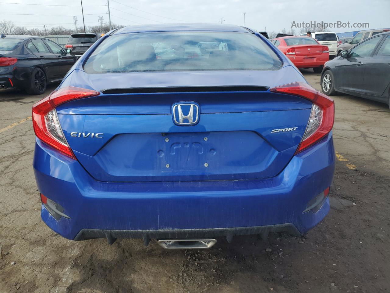 2020 Honda Civic Sport Blue vin: 2HGFC2F89LH543858