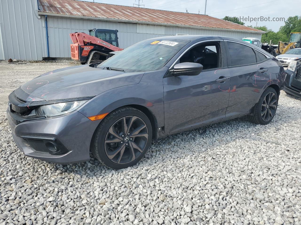 2020 Honda Civic Sport Gray vin: 2HGFC2F89LH561485