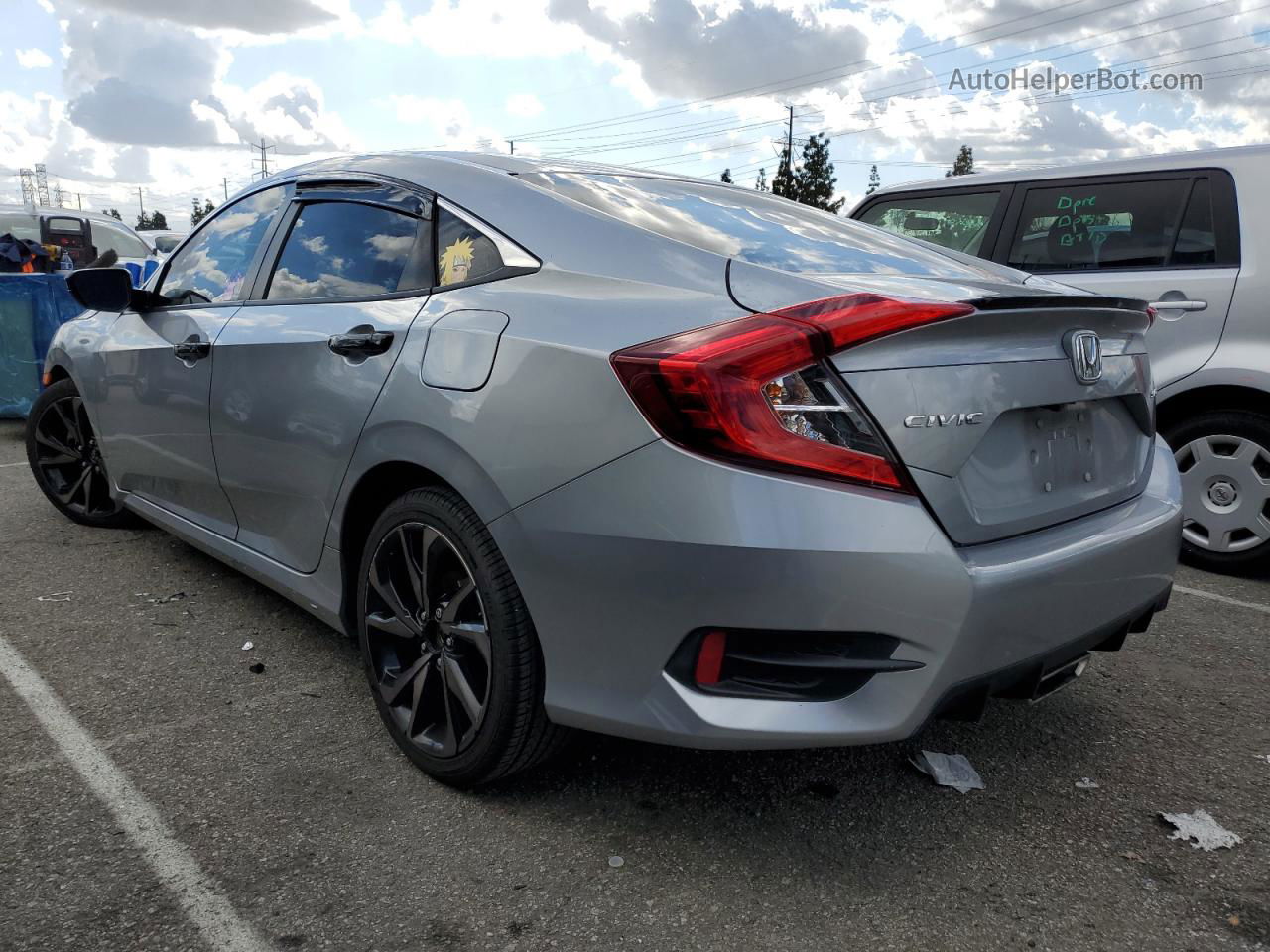 2020 Honda Civic Sport Silver vin: 2HGFC2F89LH565410