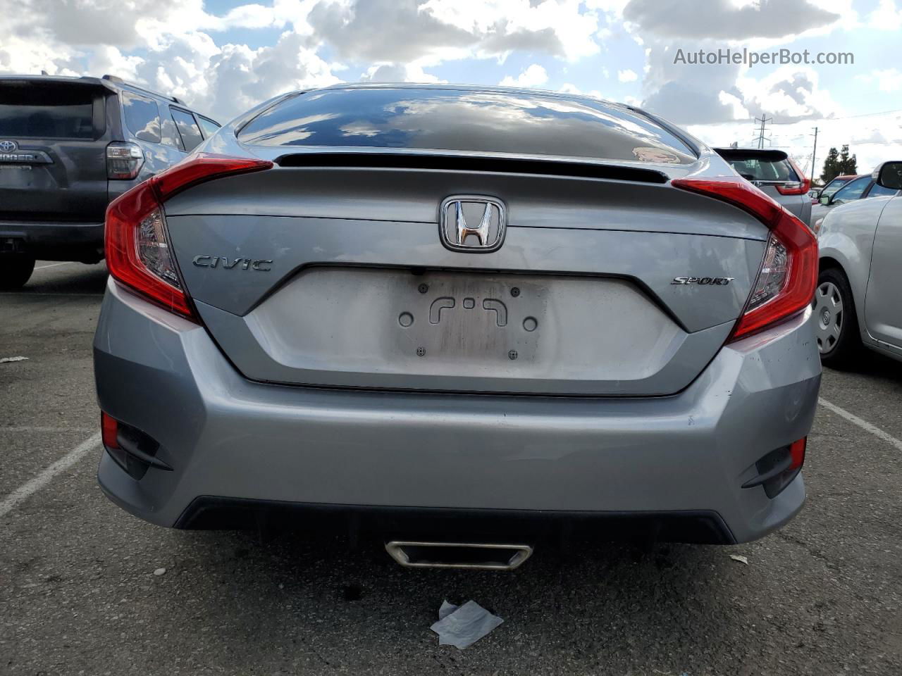 2020 Honda Civic Sport Silver vin: 2HGFC2F89LH565410