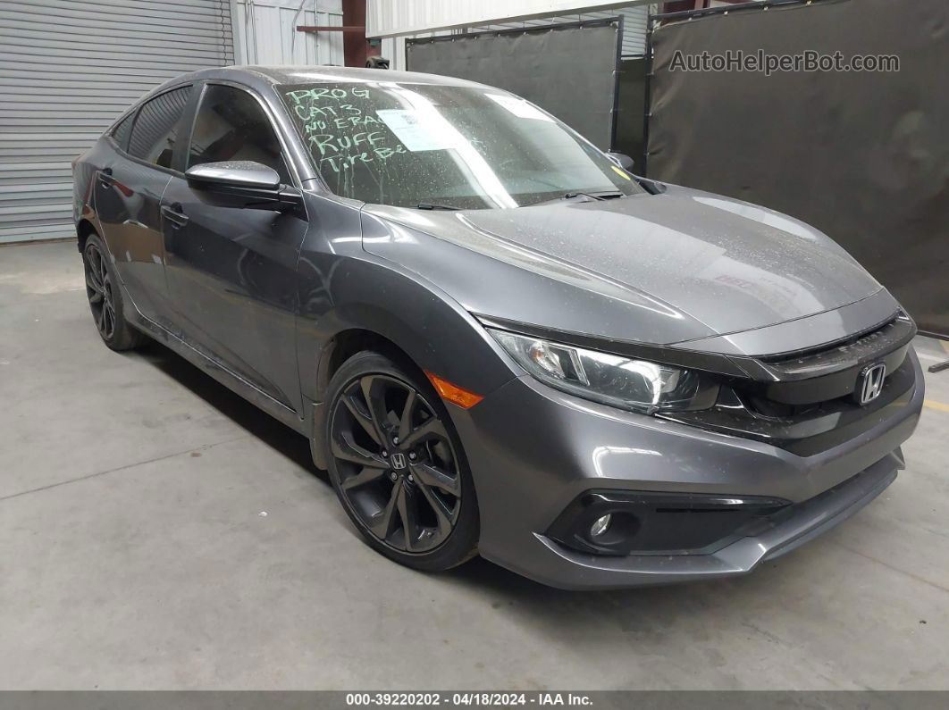 2020 Honda Civic Sport Gray vin: 2HGFC2F89LH582515