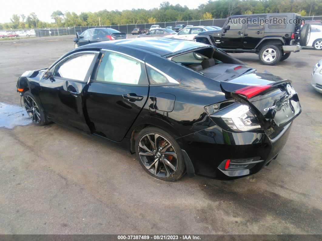 2020 Honda Civic Sedan Sport Черный vin: 2HGFC2F89LH590744