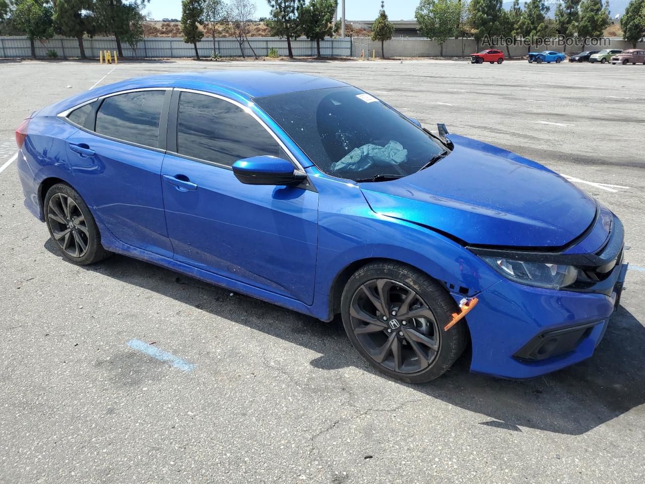 2020 Honda Civic Sport Blue vin: 2HGFC2F89LH600561