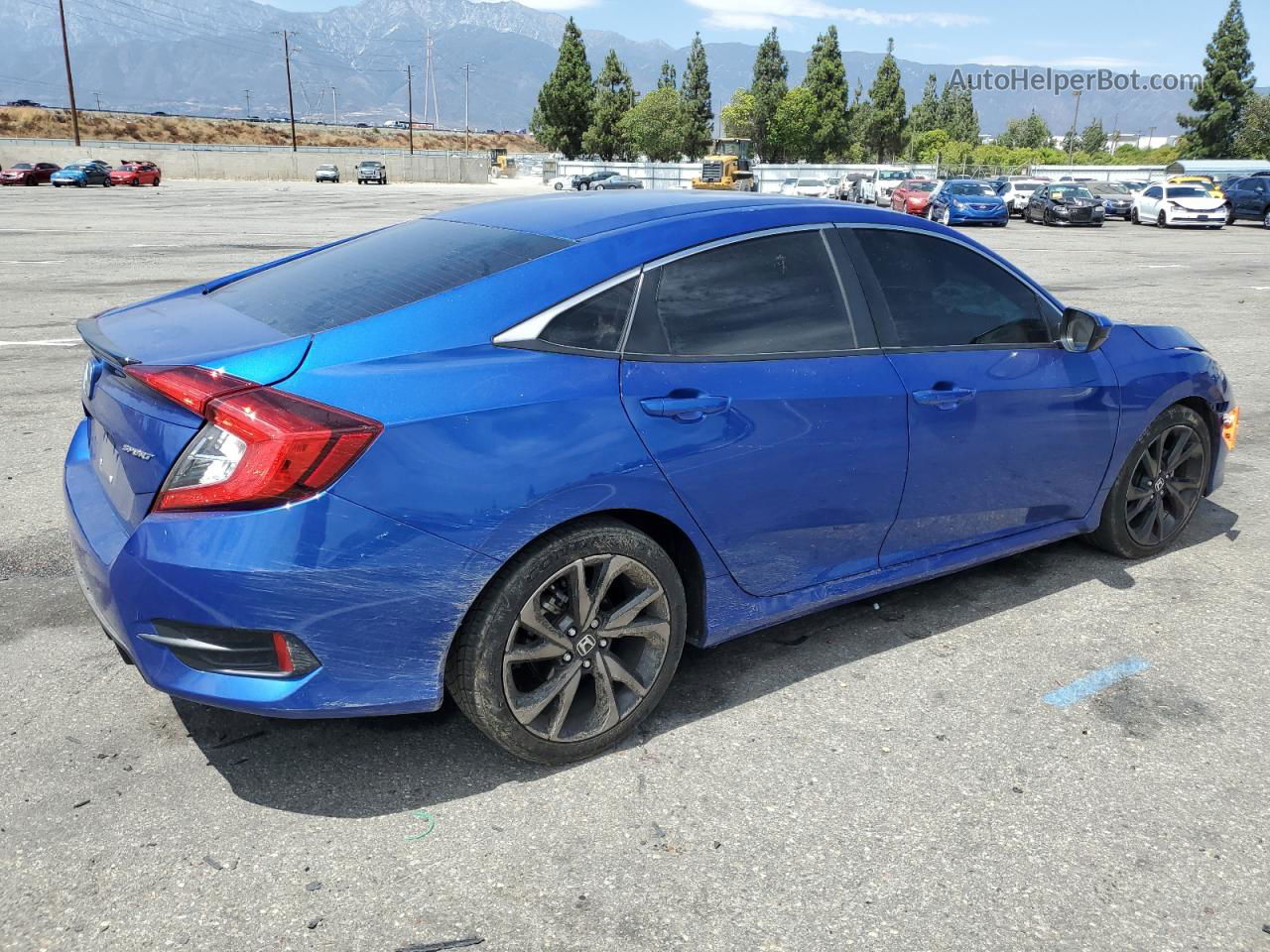 2020 Honda Civic Sport Blue vin: 2HGFC2F89LH600561