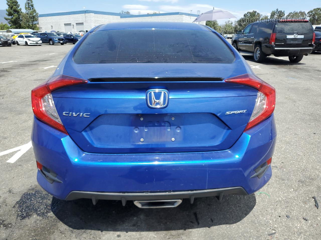 2020 Honda Civic Sport Blue vin: 2HGFC2F89LH600561