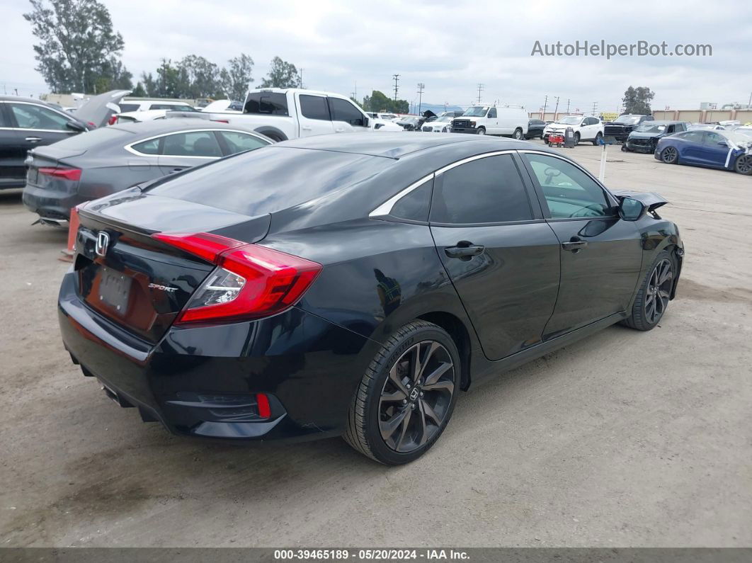 2019 Honda Civic Sport Black vin: 2HGFC2F8XKH539591