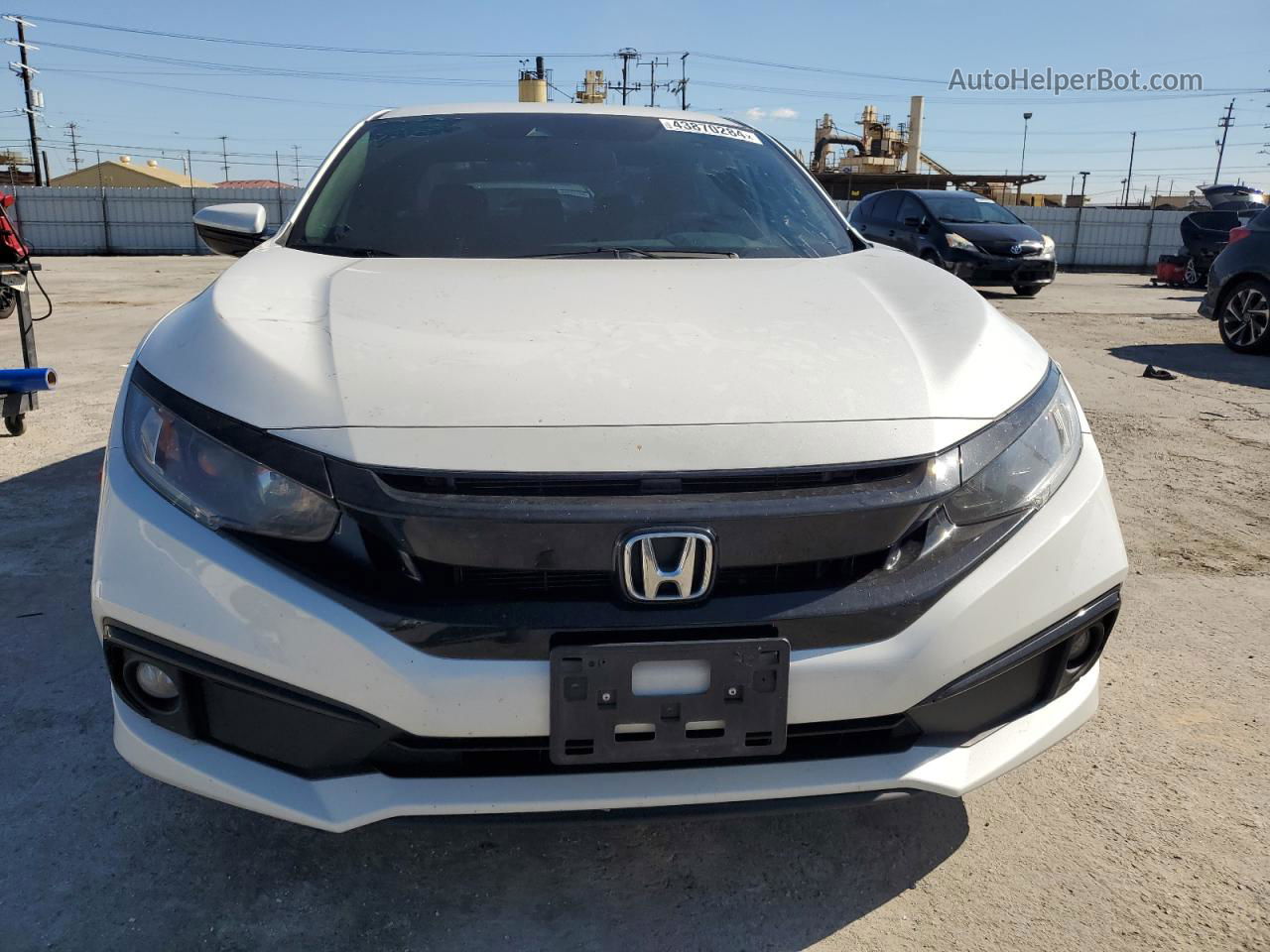 2019 Honda Civic Sport White vin: 2HGFC2F8XKH583994