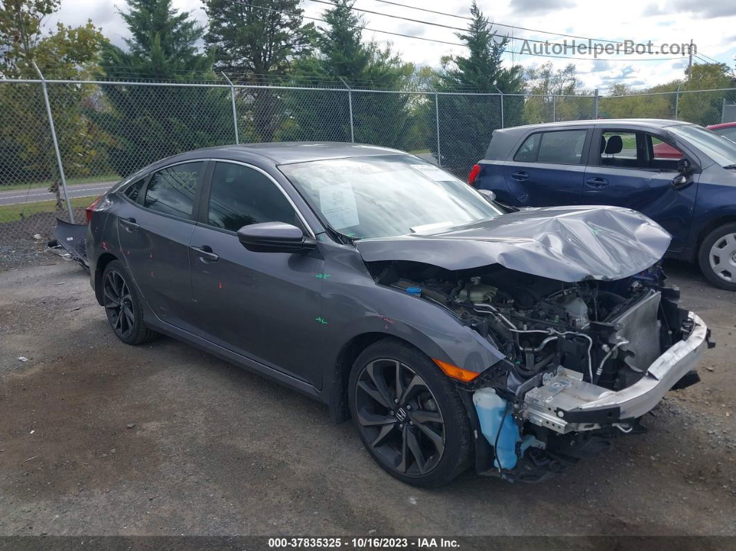 2020 Honda Civic Sport  Gray vin: 2HGFC2F8XLH513042