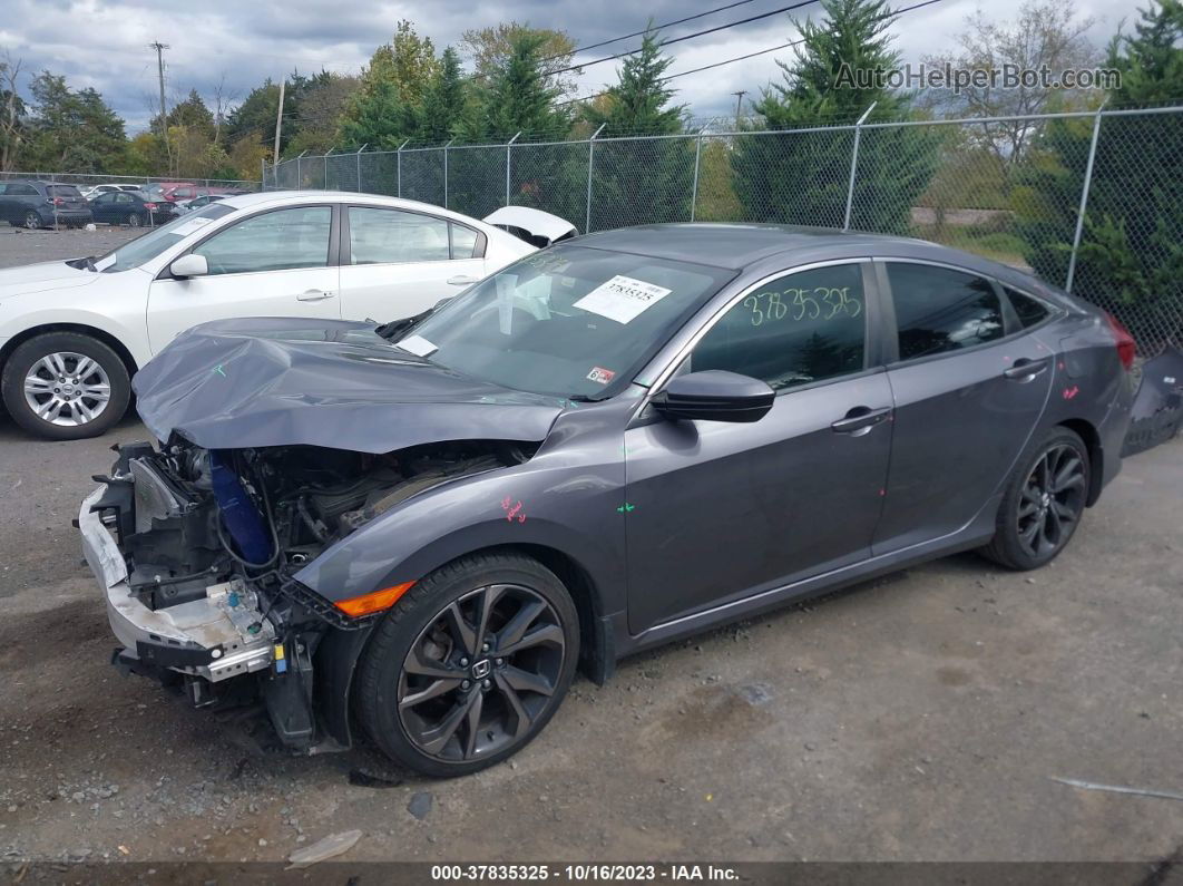 2020 Honda Civic Sport  Gray vin: 2HGFC2F8XLH513042