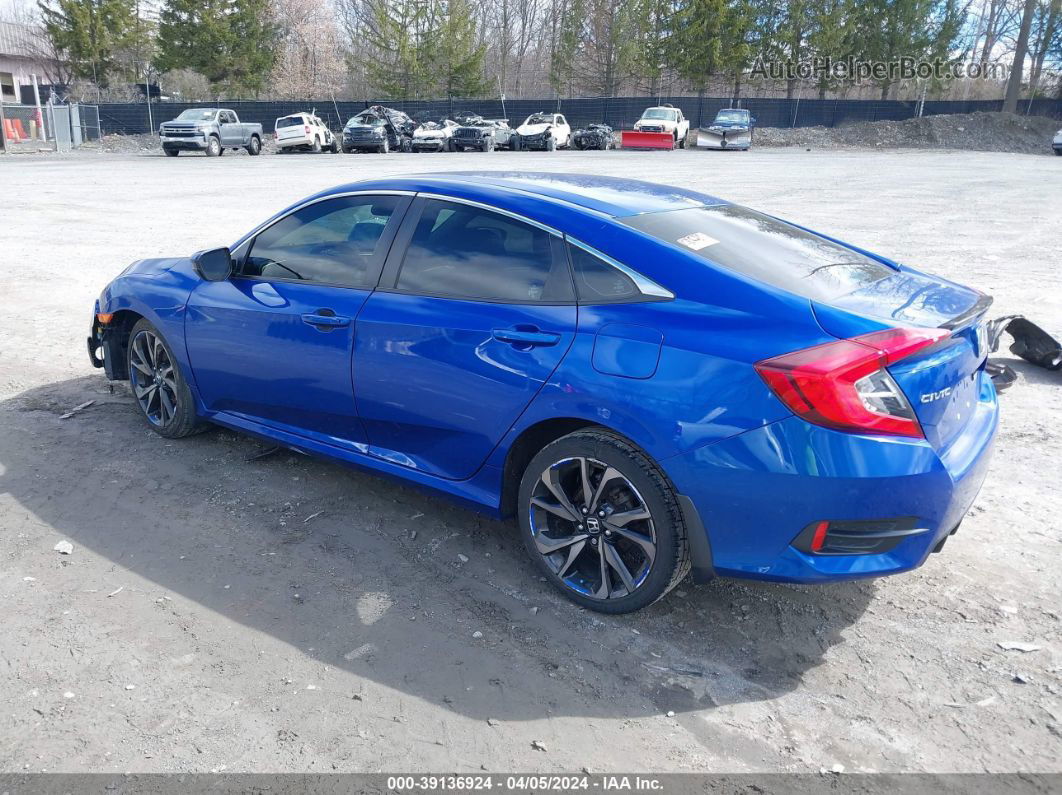 2020 Honda Civic Sport Blue vin: 2HGFC2F8XLH522839