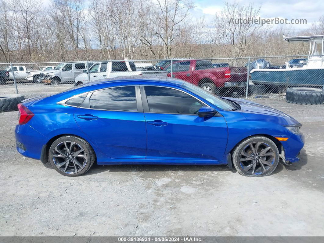 2020 Honda Civic Sport Blue vin: 2HGFC2F8XLH522839