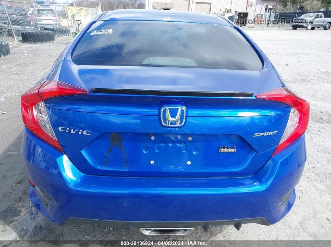 2020 Honda Civic Sport Blue vin: 2HGFC2F8XLH522839