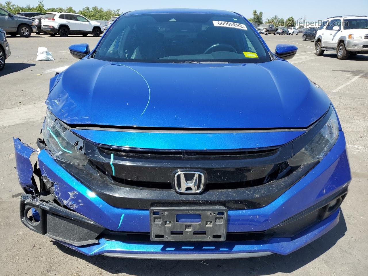 2020 Honda Civic Sport Blue vin: 2HGFC2F8XLH559101