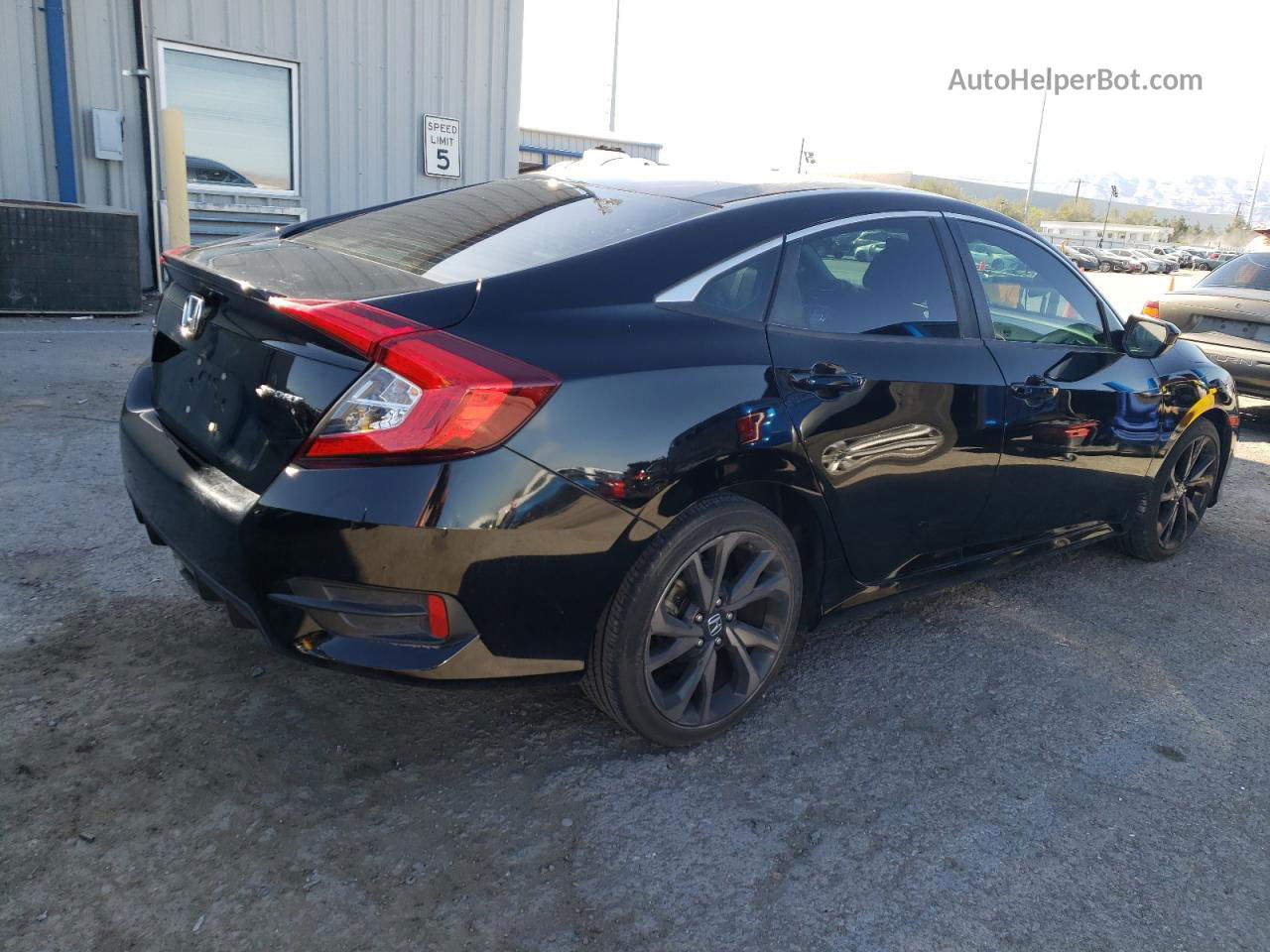 2020 Honda Civic Sport Black vin: 2HGFC2F8XLH583379