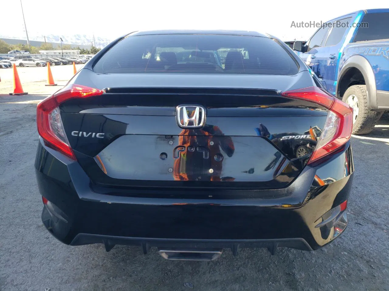 2020 Honda Civic Sport Black vin: 2HGFC2F8XLH583379