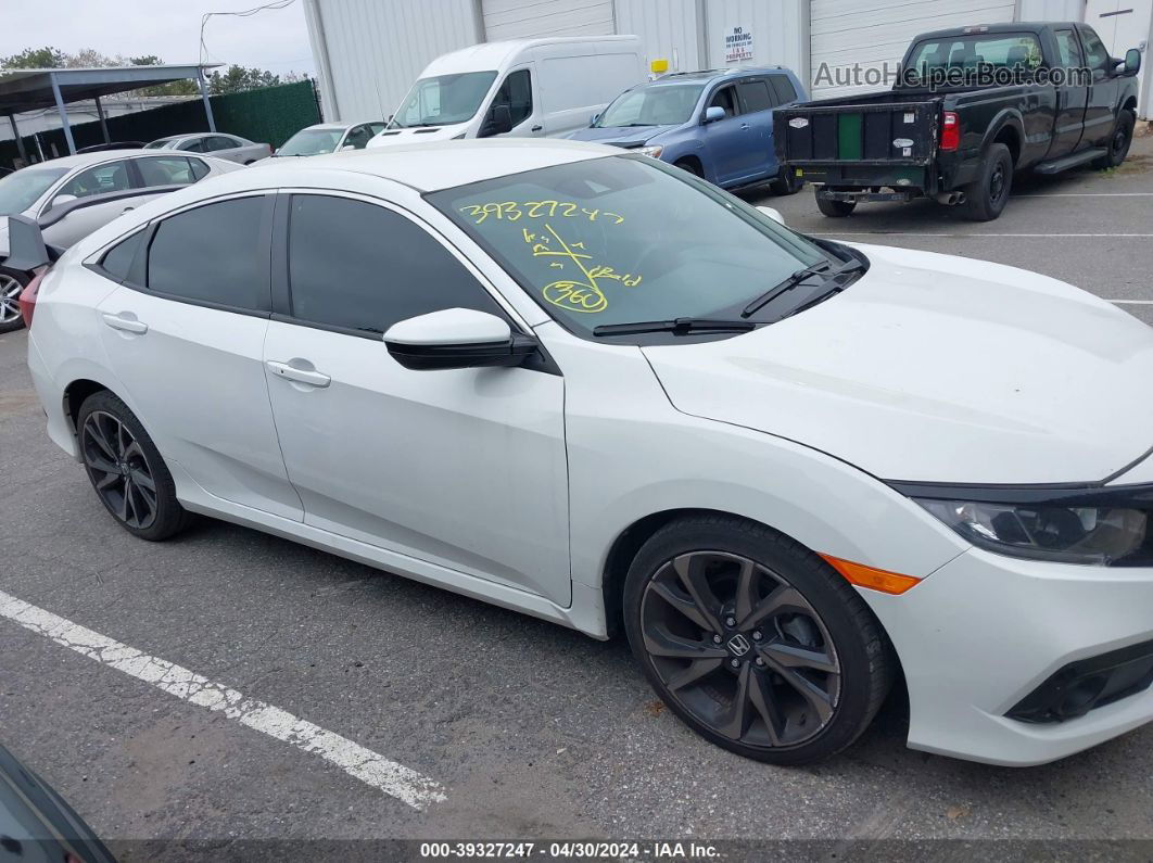 2021 Honda Civic Sport White vin: 2HGFC2F8XMH526021