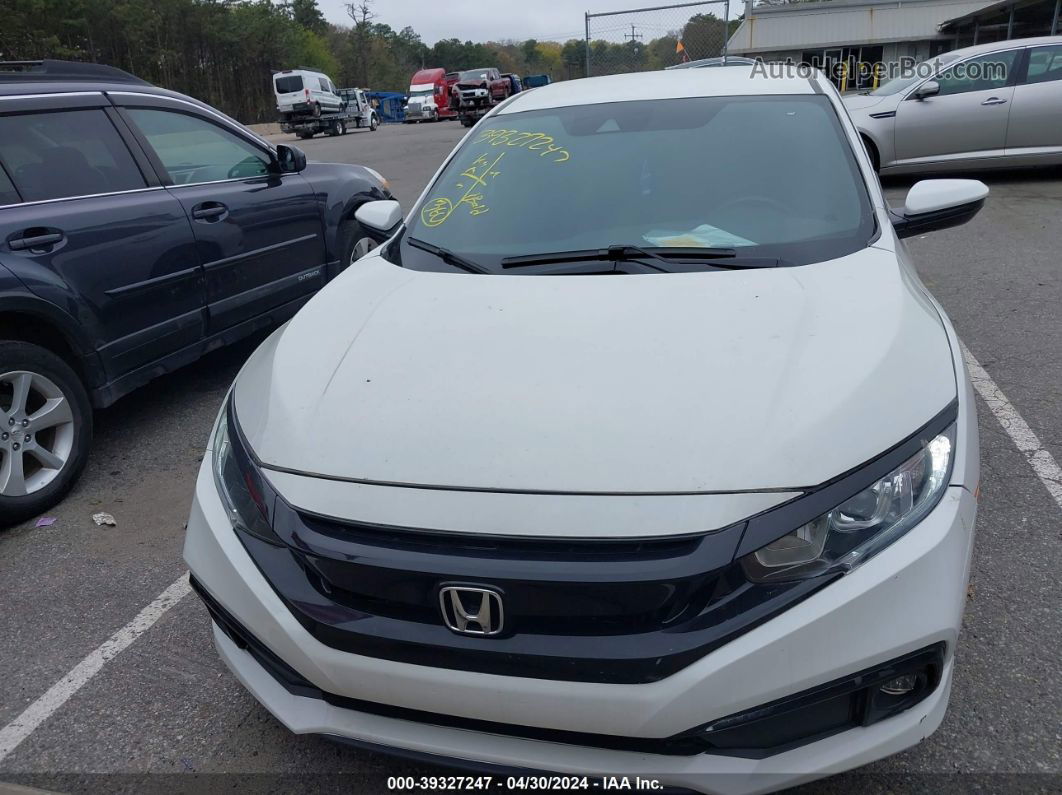 2021 Honda Civic Sport White vin: 2HGFC2F8XMH526021