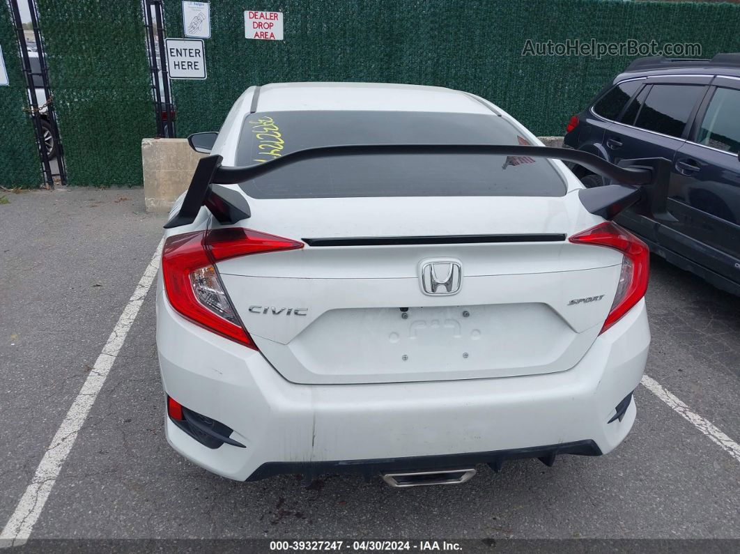 2021 Honda Civic Sport White vin: 2HGFC2F8XMH526021